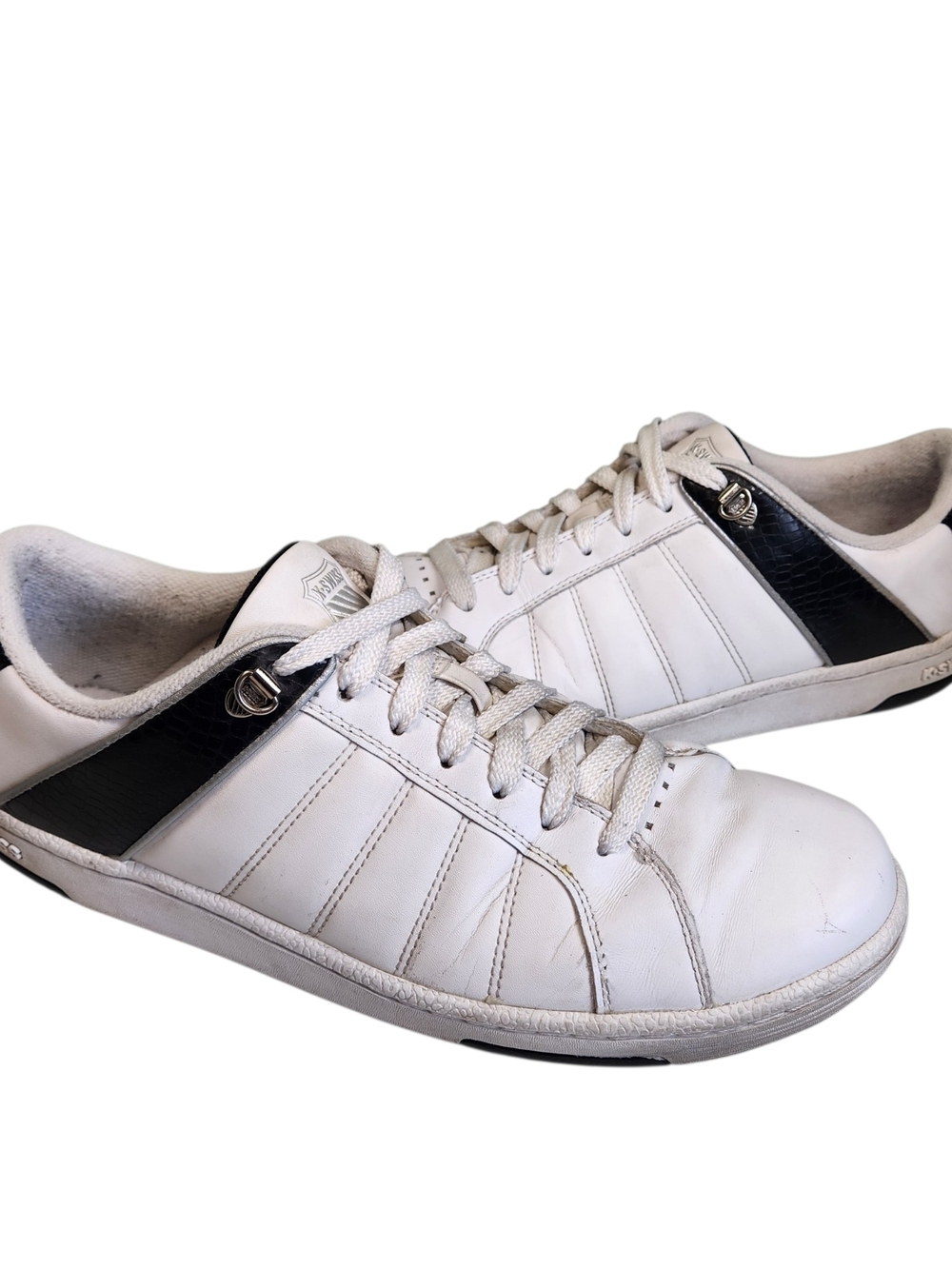 K Swiss Low Sneakers Shoes Black White Lace Up Men's Size 11.5